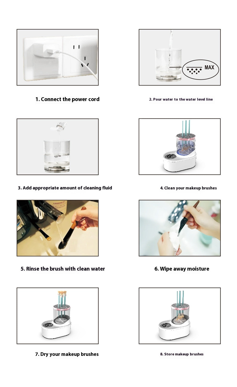 ProClean™ – Elektrisk Makeupborstrengörare med Snabbtork &amp; Desinfektion!