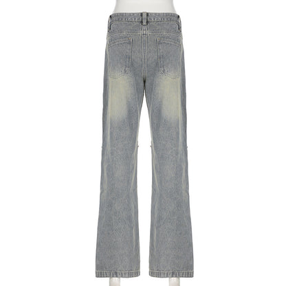 Y2K Baggy Wide Leg Jeans – Vintage Streetwear för en Trendig Look!