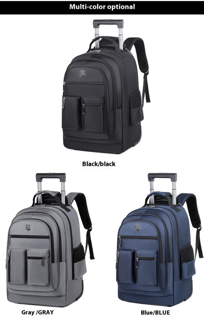 Trolley Backpack Ultra-light Trolley Bag Large Capacity Single-directional Wheel