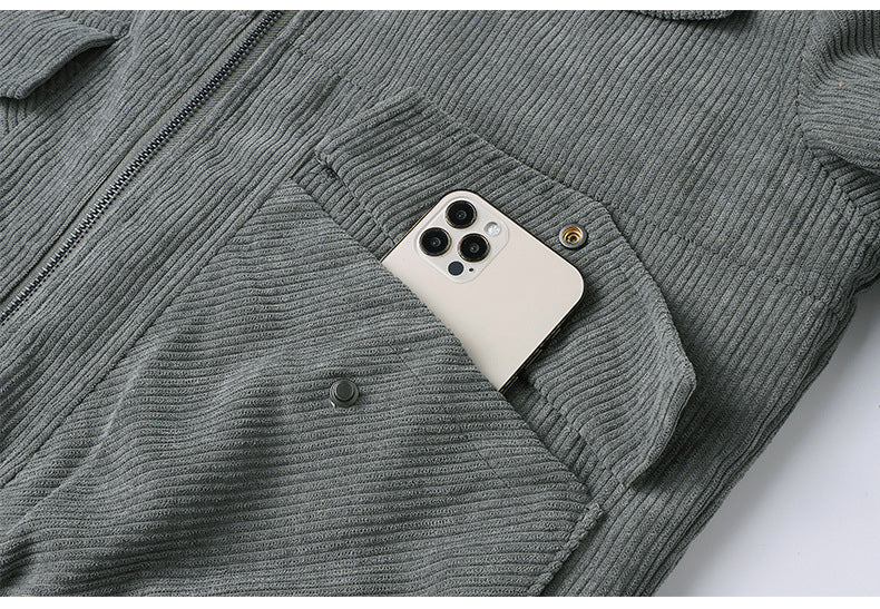 Winter Lapel Fleece Jacket With Pockets