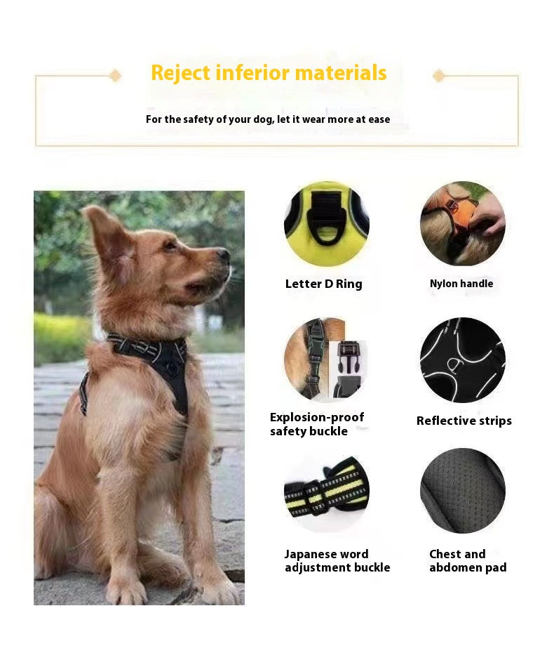 PetGrip™ – Hållbart & Bekvämt Nylon Hundkoppel för Trygga Promenader!