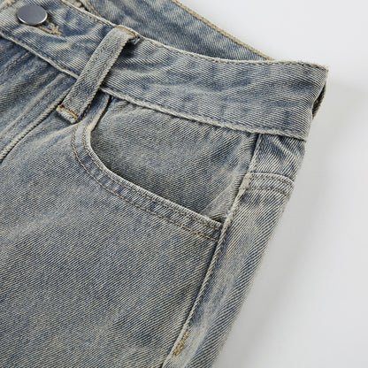 Y2K Baggy Wide Leg Jeans – Vintage Streetwear för en Trendig Look!