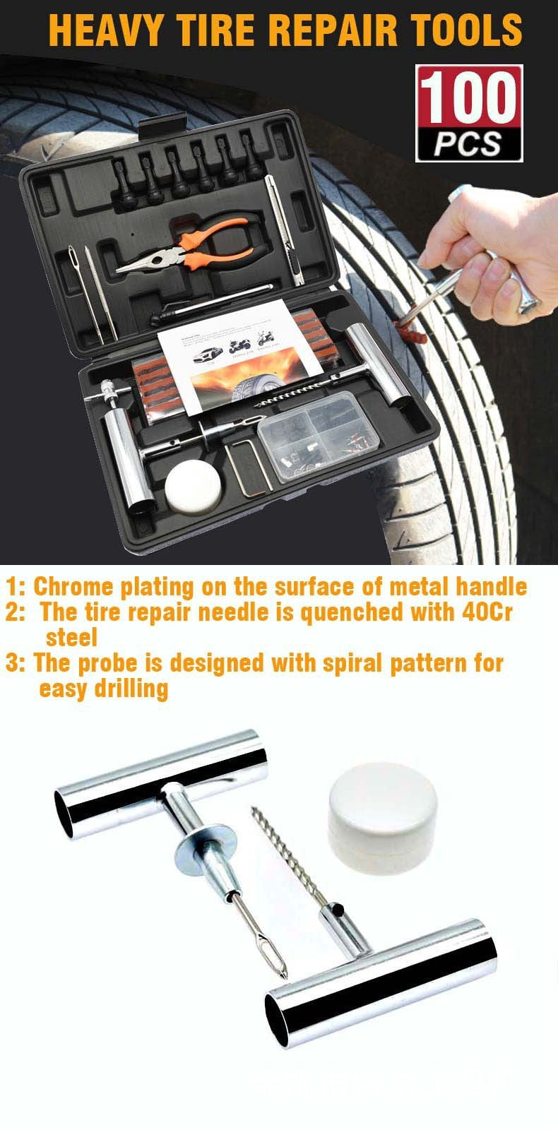 Car Tire Repairing Tools Set Emergency