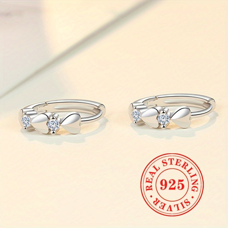 PureLove™ – Eleganta Hjärtaformade Örhängen i 925 Sterling Silver