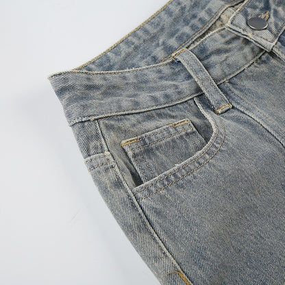 Y2K Baggy Wide Leg Jeans – Vintage Streetwear för en Trendig Look!